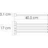 Держатель полотенец WASSERKRAFT K-1034 BRUSHED GOLD K-1034BG